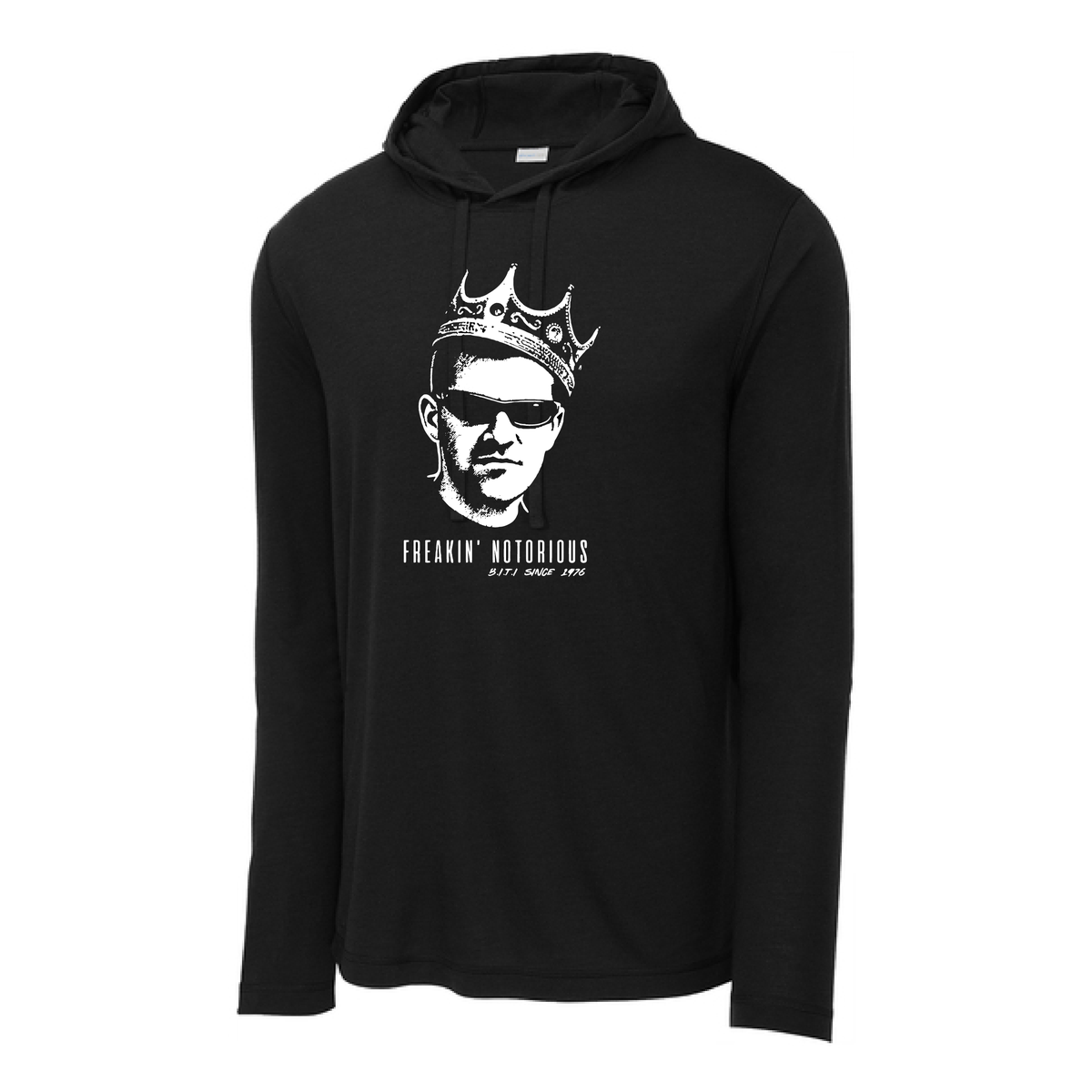 BIGGIERAWL PosiCharge ® Tri-Blend Wicking Long Sleeve Hoodie