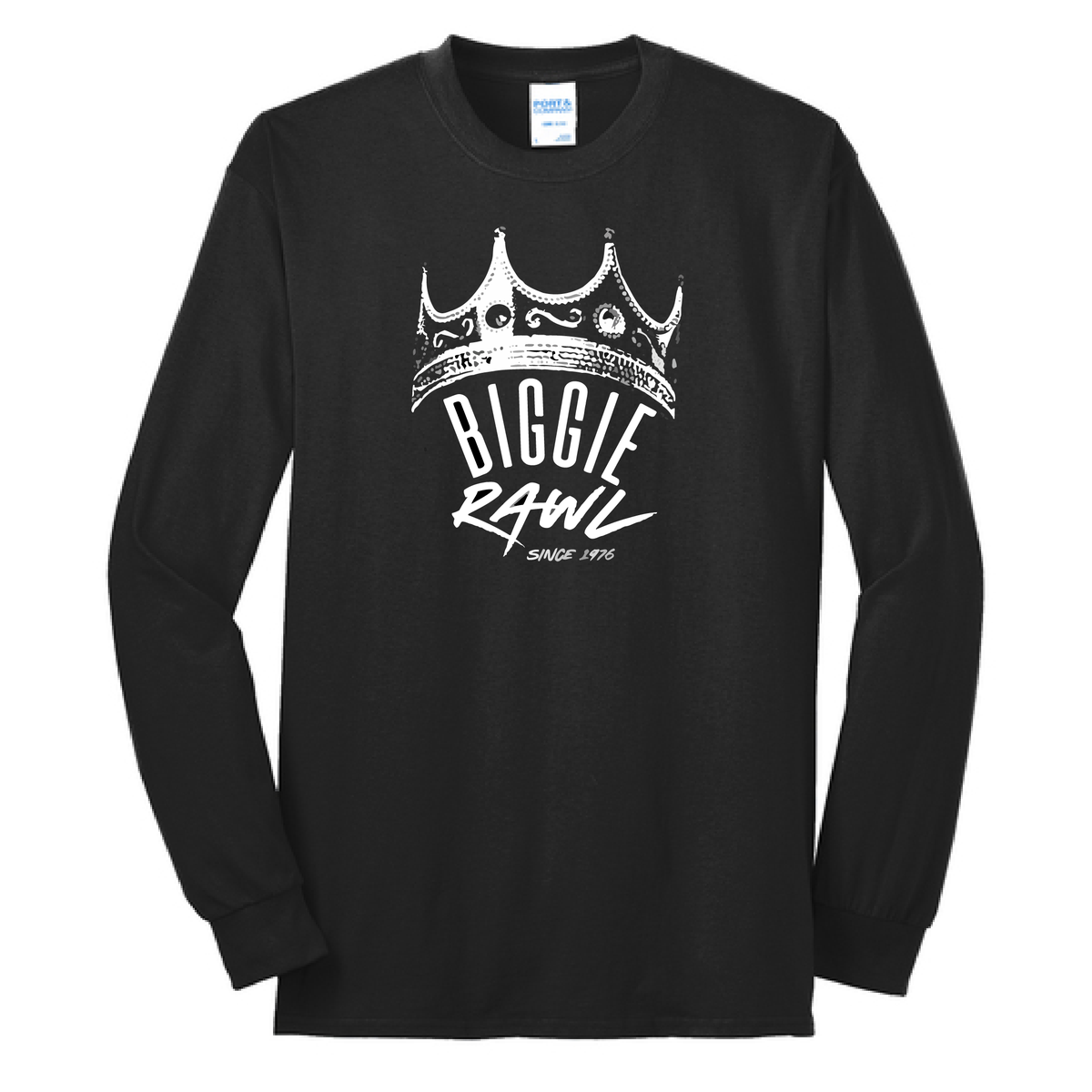 BIGGIERAWL Long Sleeve Core Blend Tee